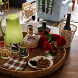 Large Oval Rattan Tray