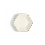 Hexagon Gold Edge Dish