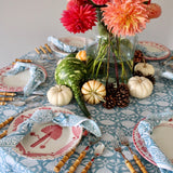 Pink and White Palm Spanish Plate