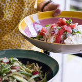Handmade and Painted Salad Bowl