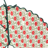 Scalloped Blockprint Tree Skirt