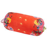 Indonesian Red Rose Bolster Pillow