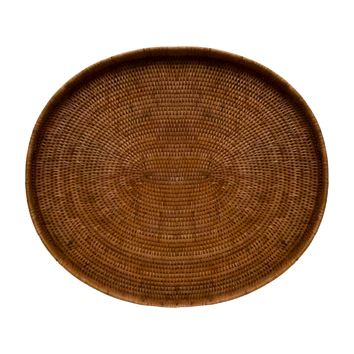 Large Oval Rattan Tray – TWO WEBSTER - Main Image