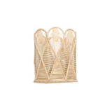 Woven Bombalia Scalloped Vase