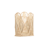 Woven Scalloped Vase