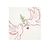 Red Dove Napkin