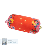 Indonesian Red Rose Bolster Pillow