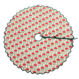 Scalloped Blockprint Tree Skirt