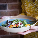 Handmade and Painted Salad Bowl