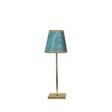 Teal Marble Lampshade