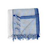 Ivory Blue Tribeca Towel