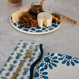 Blue and White Floral Plates