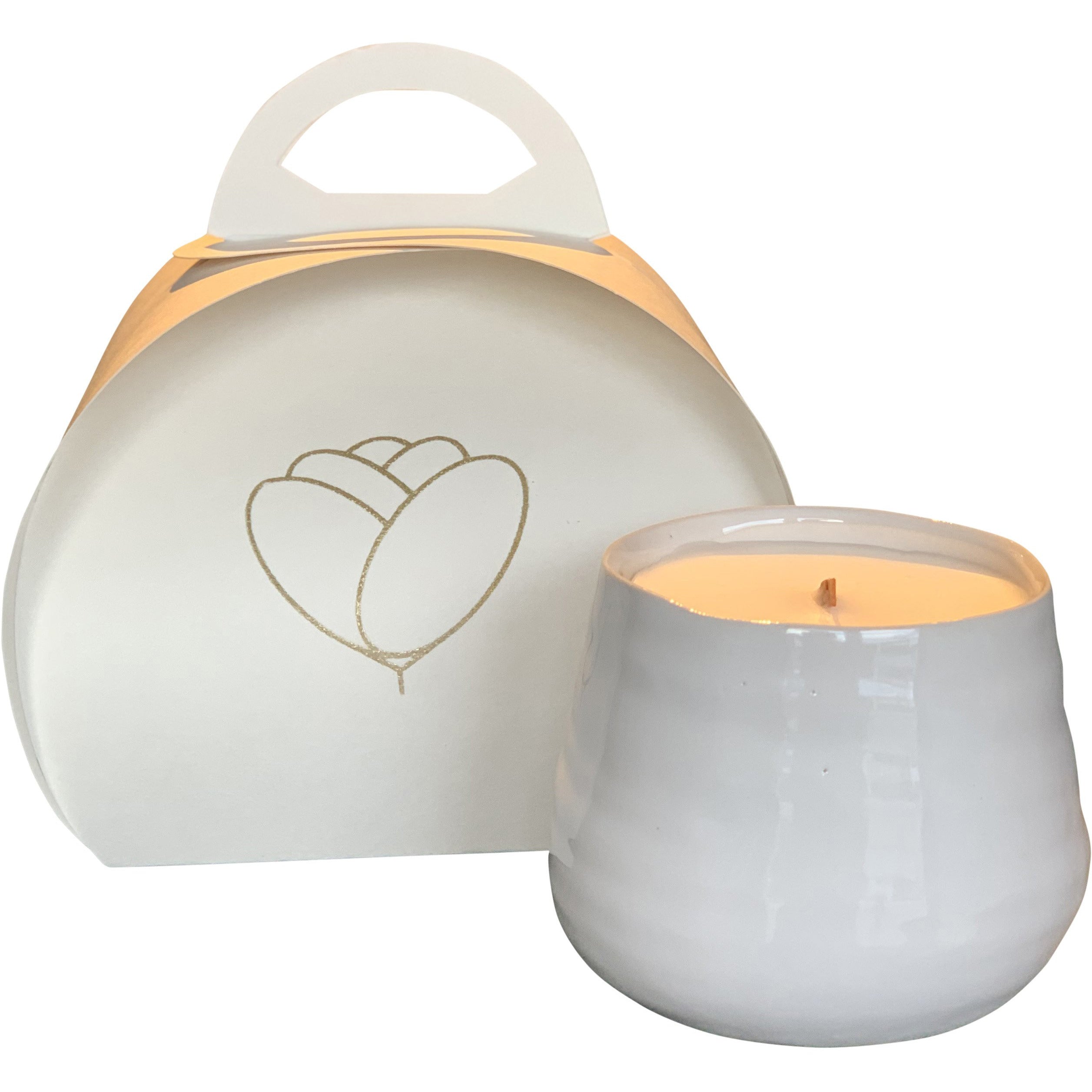 summer nights scented candle, size small, ceramic white