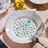 Pomegranate & Waves Spanish Plates