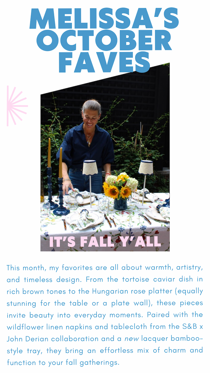 Melissa's October Favorites