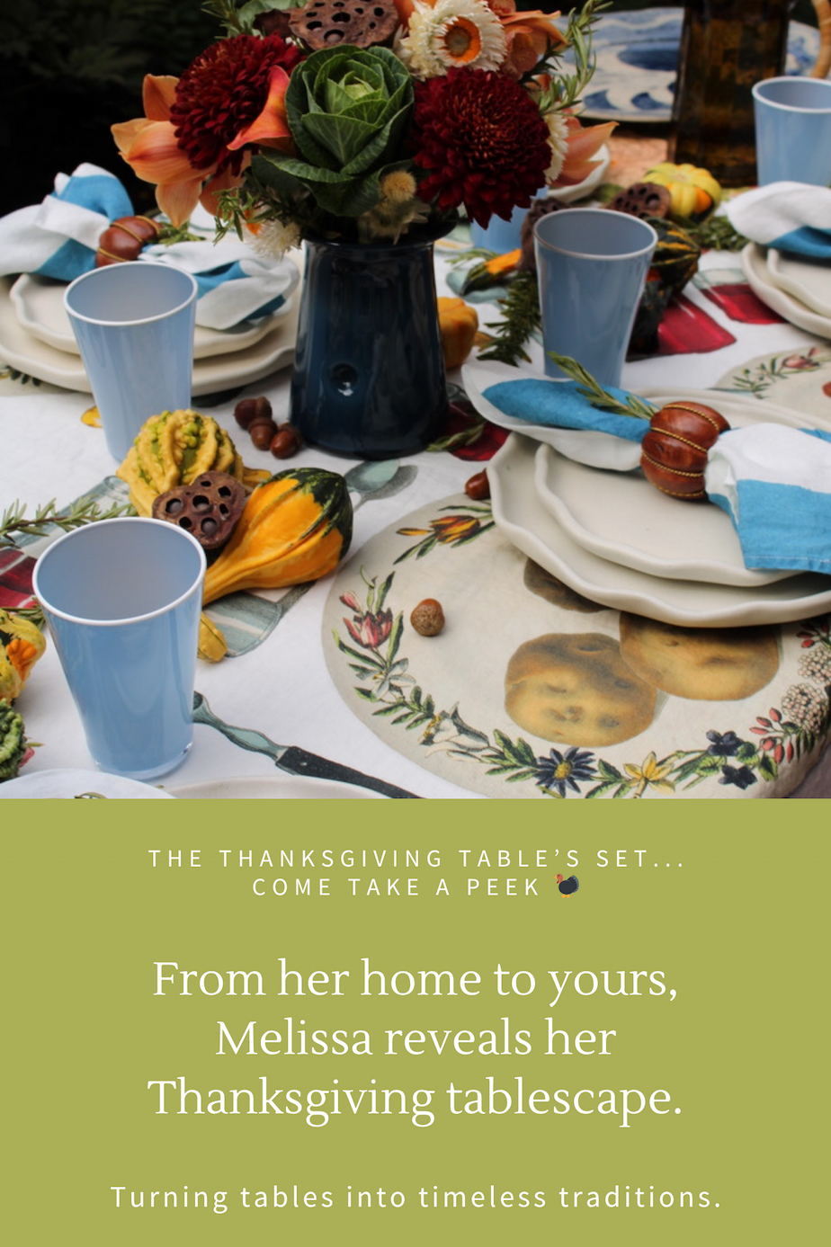 Reveal of our Thanksgiving Tablescape