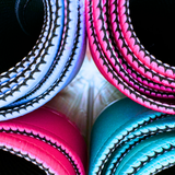 Scalloped Mahjong Mat in Blue