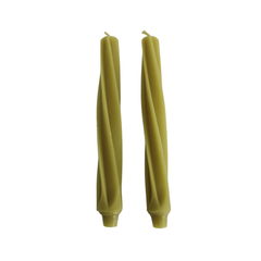 Twist Tapered Candle | Set of 2