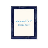Navy Bamboo Picture Frame