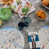 Double-Sided Skier Placemat | Set of 2