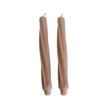 Twist Tapered Candle | Set of 2