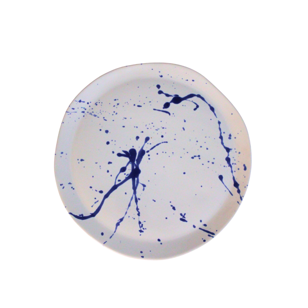Splatter Plates Splatter Platter - Handmade Blue & White Ceramic Plate – TWO WEBSTER