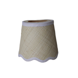 Handmade Raffia Lampshade for Cordless Lamp