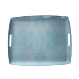 Shagreen XL Acrylic Serving Tray with Handles