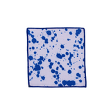 Cobalt Splatter Cocktail Napkins, set of 4