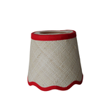 Handmade Raffia Lampshade for Cordless Lamp