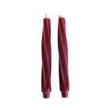 Twist Tapered Candle | Set of 2