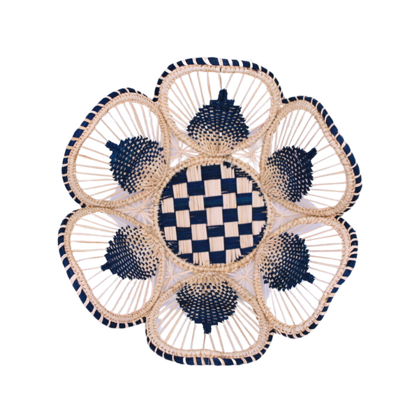 Iraca Fiber Flower Basket