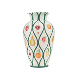 Still Life Hand-Painted Vase, Green