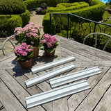 White Beech Wood Mahjong Racks with Magnetic Pushers