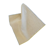 Natural Linen Napkin with Green Blue Edge, Set of 4