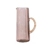 Mauve Hammered Water Pitcher