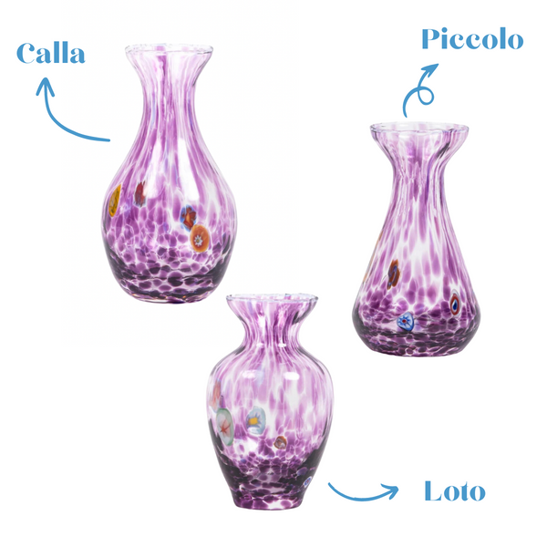 工芸品 Murano Glass Vase (Purple) 工芸品 Murano Glass Vase (Purple) 工芸品 Murano Glass Vase (Purple