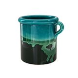 Blue & Green Drip Puglian Pot