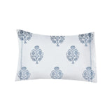 Náni Standard/Queen Pillowcases in Bouquet Nantucket Grey with Embroidery | Set of 2