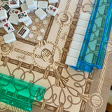 Mahjong Gaming Mat, Cannage Blonde – Rules Edition