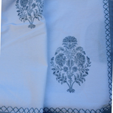 Floral Tablecloth with Hand Embroidered Detail