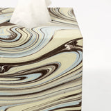 Hand-Marbled Tissue Box Cover in Kyoto