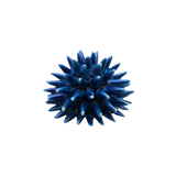 Ceramic Sea Urchin, Small, indigo blue ceramic with a spiky, spherical form, displayed on white.
