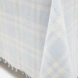 Marianne Light Blue Plaid Tablecloth