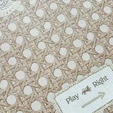 Mahjong Gaming Mat, Cannage Blonde – Rules Edition