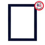 Hand Painted Navy Beaded Wood Picture Frame