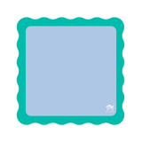 Scalloped Mahjong Mat in Blue