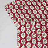 Block Printed Wrapping Paper in Red | 3 Sheets