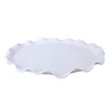 Oval Scallop Edge Platter