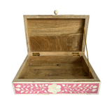 Flower Bone Inlay Box